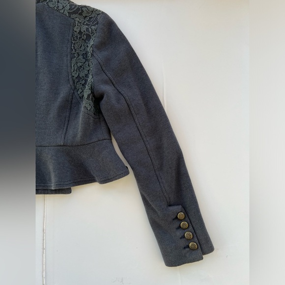 Free People - military style cropped knit jacket - Picture 5 of 15